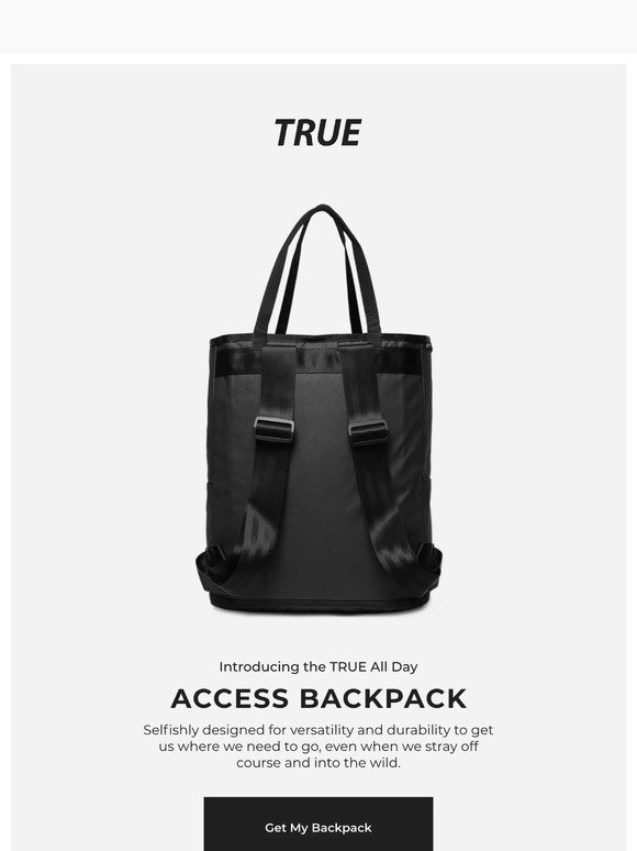 The All Day Access Backpack is Here