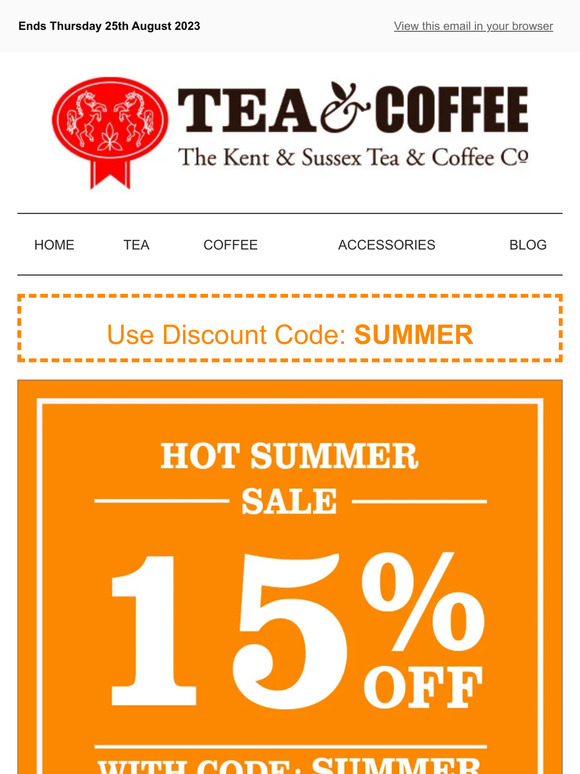 Get a HUGE 15% OFF - SUMMER SALE 😎 is ON