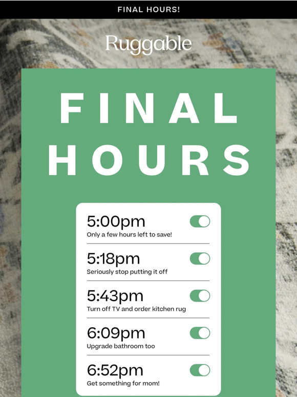 Fwd: Final Hours for Sitewide Savings