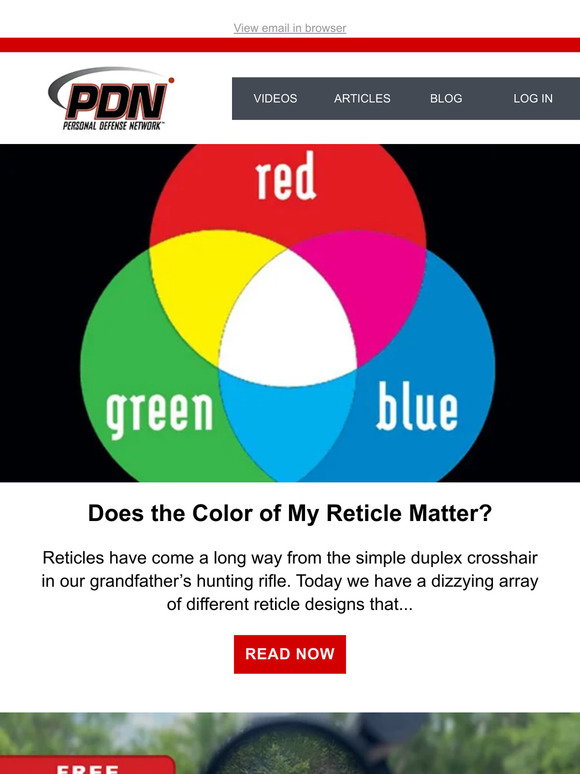 Etical Color Personal Defense Network: Does the Color of My Reticle Matter? | Milled