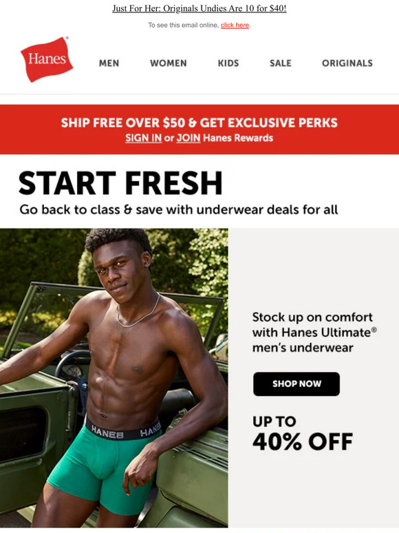 Hanes You Can Never Have Too Much Underwear Milled