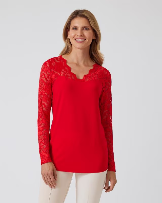 Shirt mit Spitze