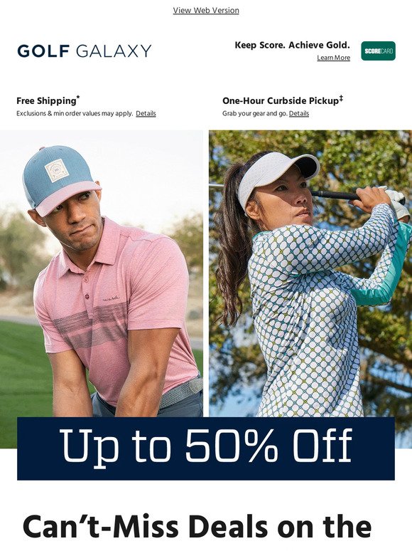 👀 Don’t miss out on up to 50% OFF golf’s best brands­