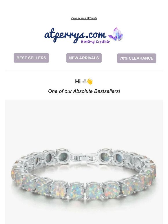 —, the White Fire Opal Bracelet is on sale!