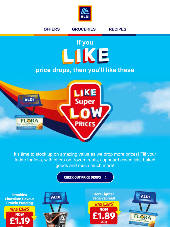 Aldi UK ⬇️ Even more low prices in store! ⬇️ Milled