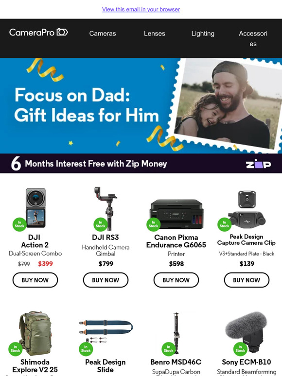 Celebrate Father's Day with Premium Photography Gear