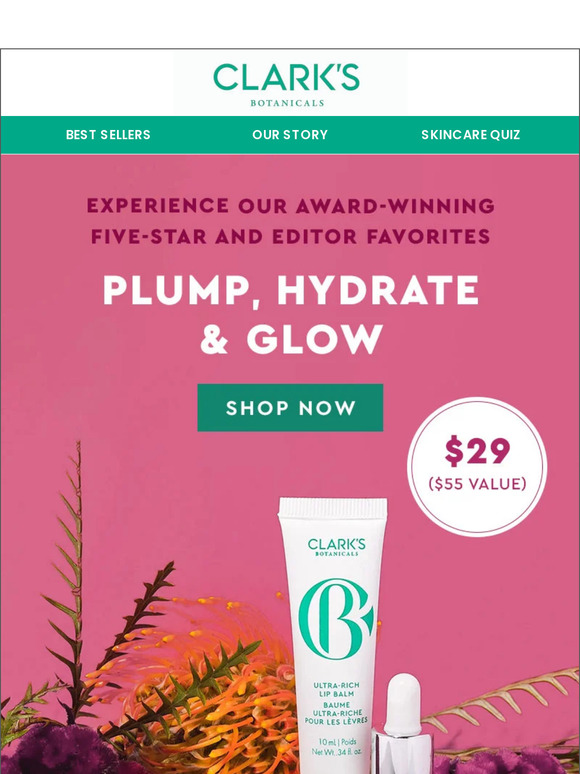 Clark's Botanicals Experience Our AwardWinning FiveStars Favorites