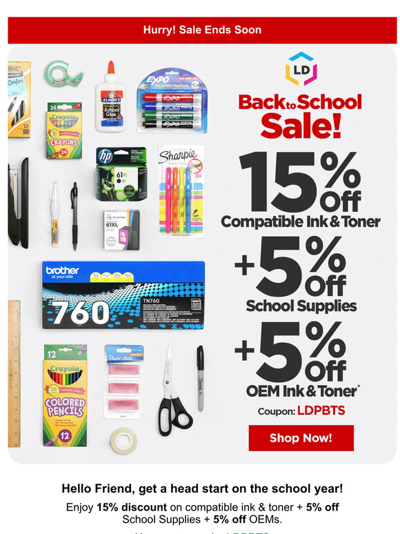 📝Get Ready For Back to School: Savings on Ink + School Supplies