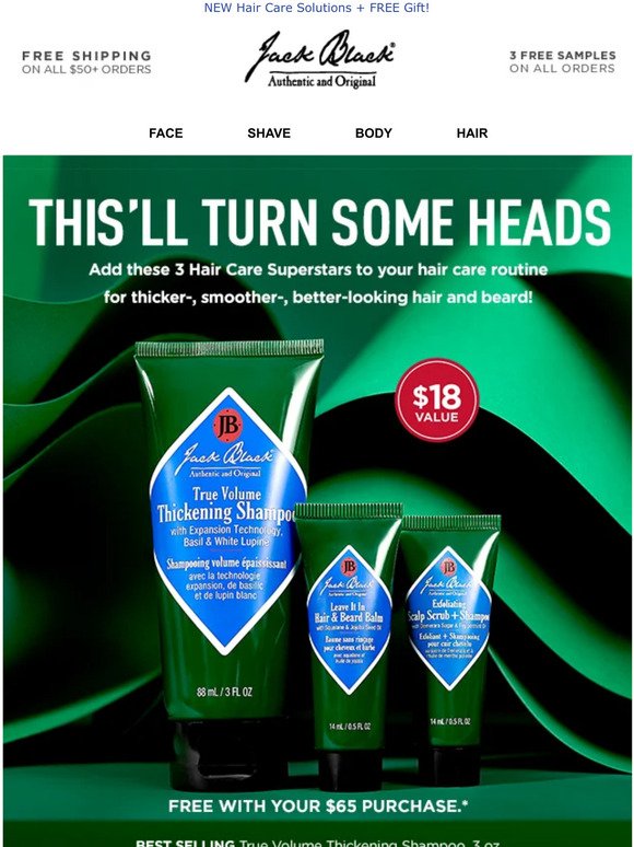 FREE 3-piece Hair Care Gift!