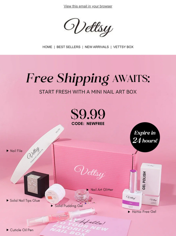 🛳️No Shipping Fees: Mini Nail Art Box Free Delivery