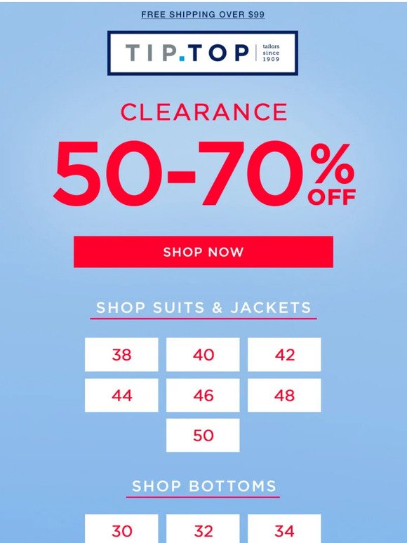 50-70% Off Won’t Last Forever