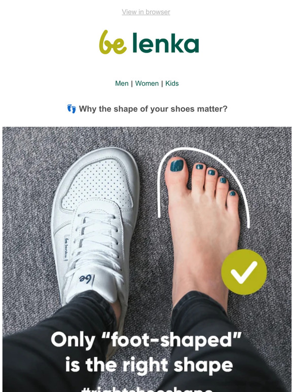 BeLenka Europe 👣 Why the shape of your shoes matter? rightshoeshape