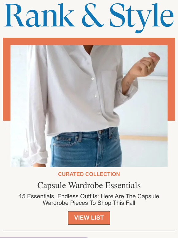 Rank & Style Your 15piece capsule wardrobe courtesy of Rank & Style