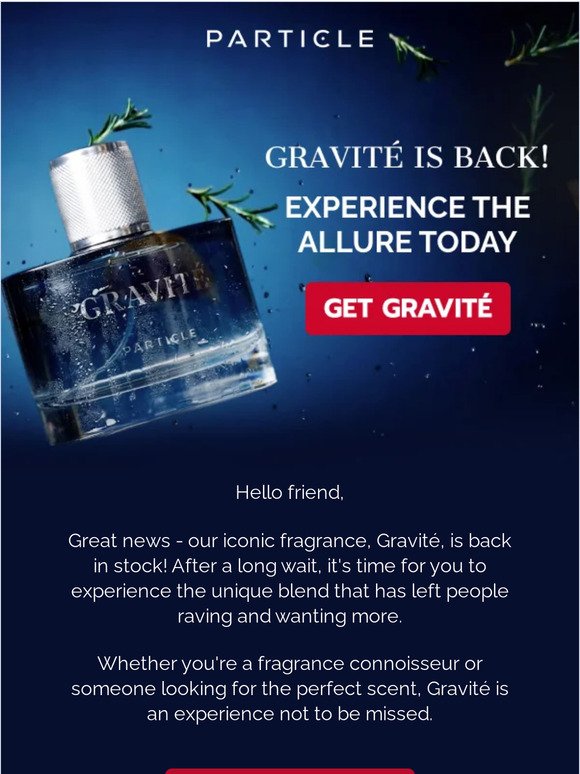 It's Official: Gravité is Back in Stock!
