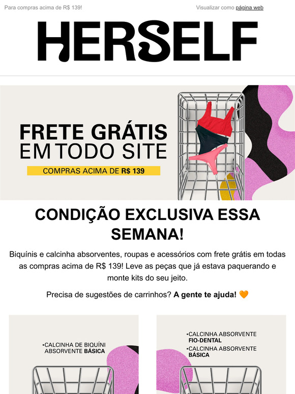 Alerta de frete grátis!