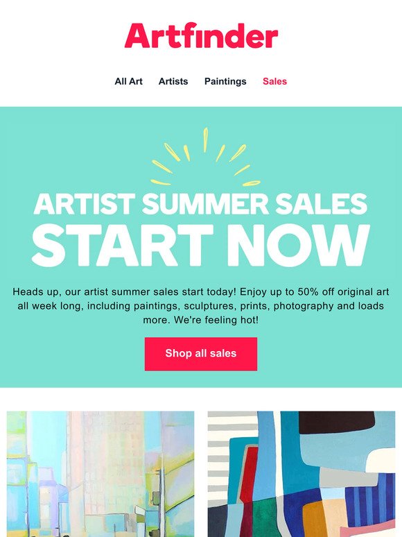 Artist summer sales start now ⭐