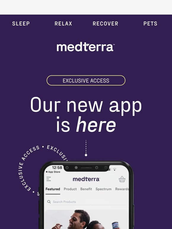 The Medterra App is officially here! 📱🎉