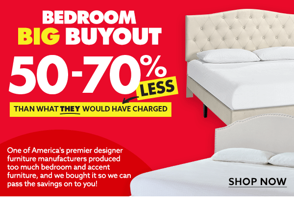 50-70% Bedroom Buyout