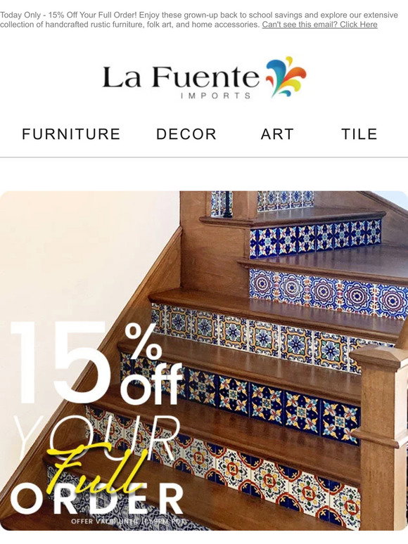 La Fuente Imports: Back to School never looked so good! | Milled