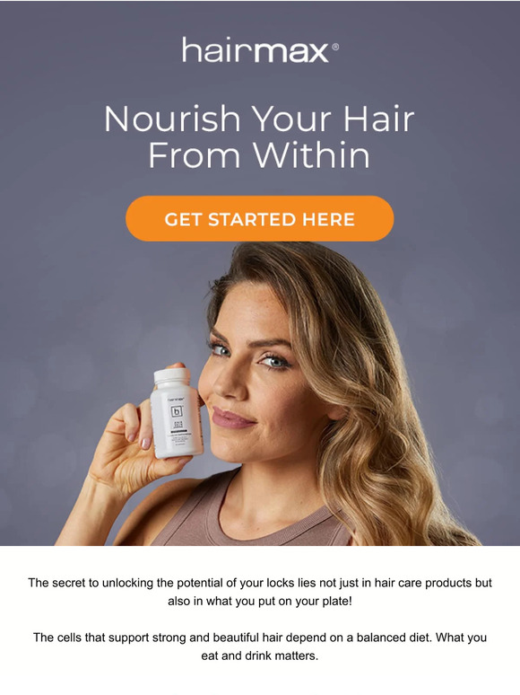 Hairmax Hair Is Healthy From The Inside Milled