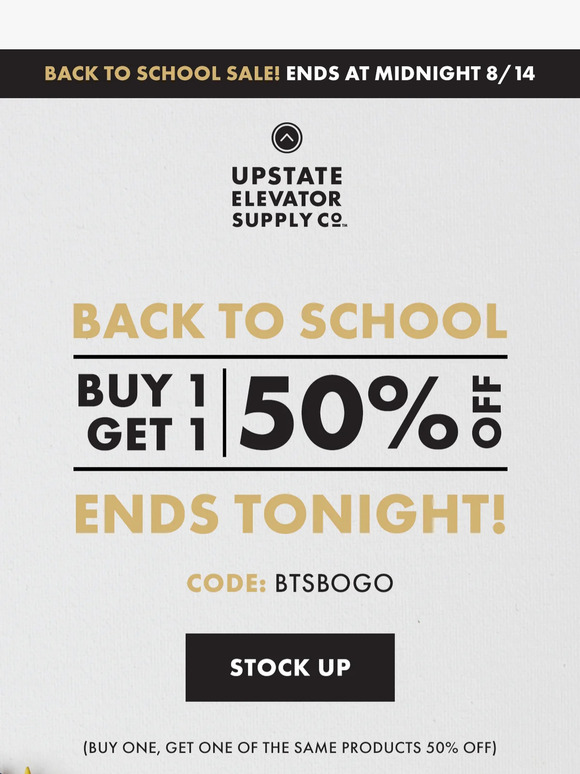 Final Hours—Back To School BOGO 📚