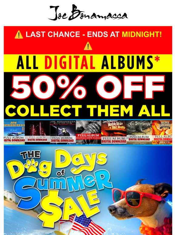⚠️LAST CHANCE! - Digital Albums 50% Off - Ends At Midnight!