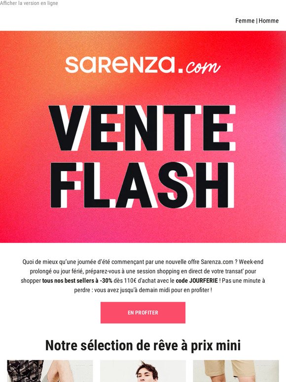⚡ Vente Flash : -30% sur nos best sellers
