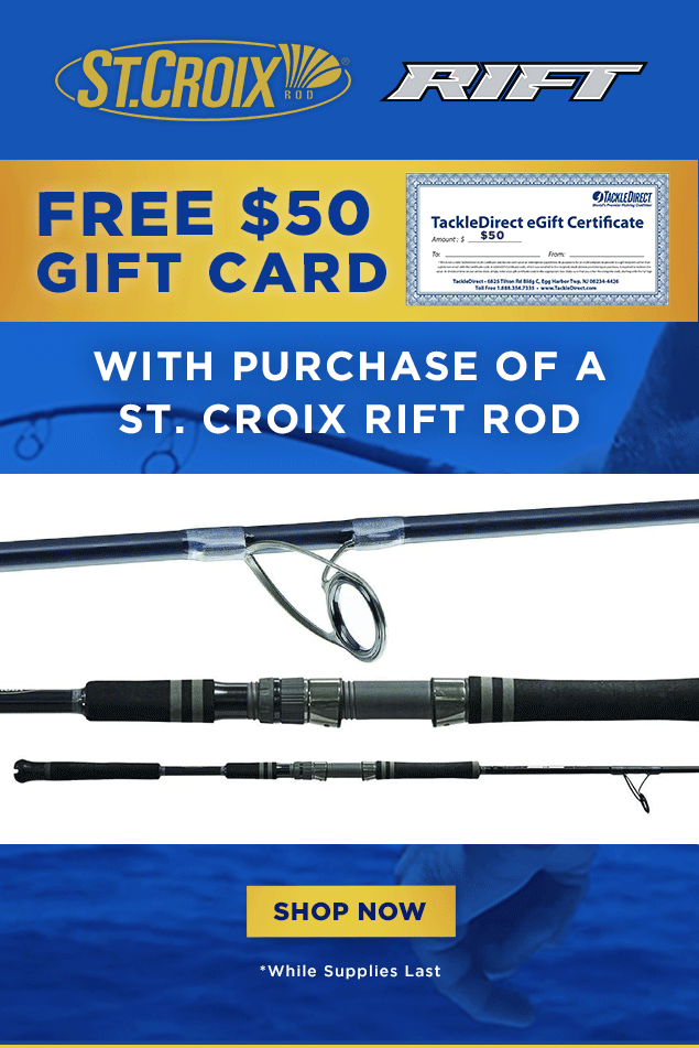 tackledirect FREE 50 with St. Croix Rift Purchase Milled