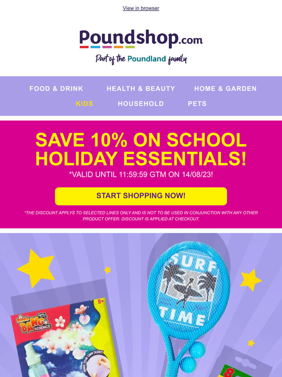 🎉 4 HOURS LEFT to shop 10% OFF on kid's holiday essentials!