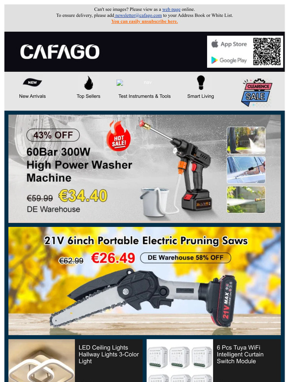 🔥Crazy Sale Countdown🔥 | 300W High Power Washer Machine Only €34.40, More Deals Low to €6.00!