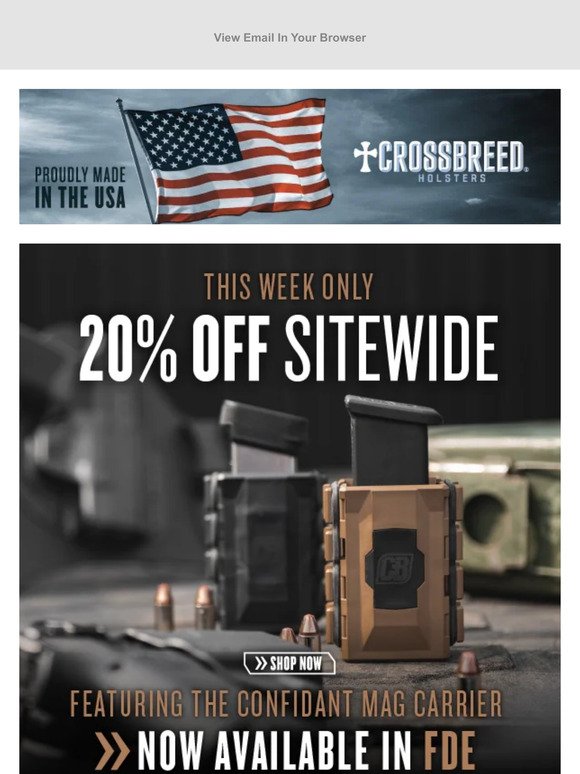 HUGE Sitewide Sale Featuring All New FDE Confidant!