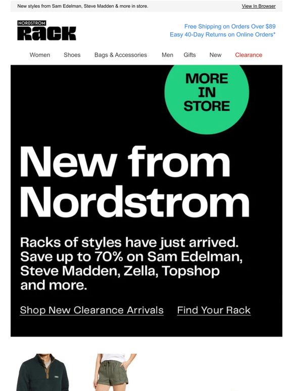 Nordstrom Rack has up to 70% on new clearance markdowns 