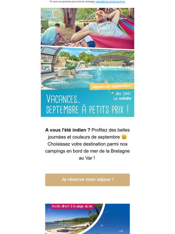 Séjour en septembre : En toute tranquillité !