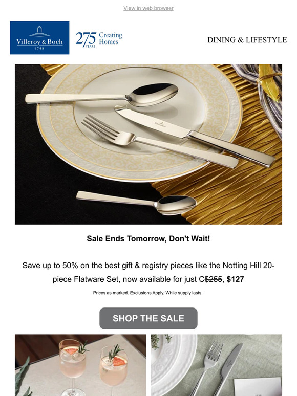 Flatware Sets for Under C$150 & More