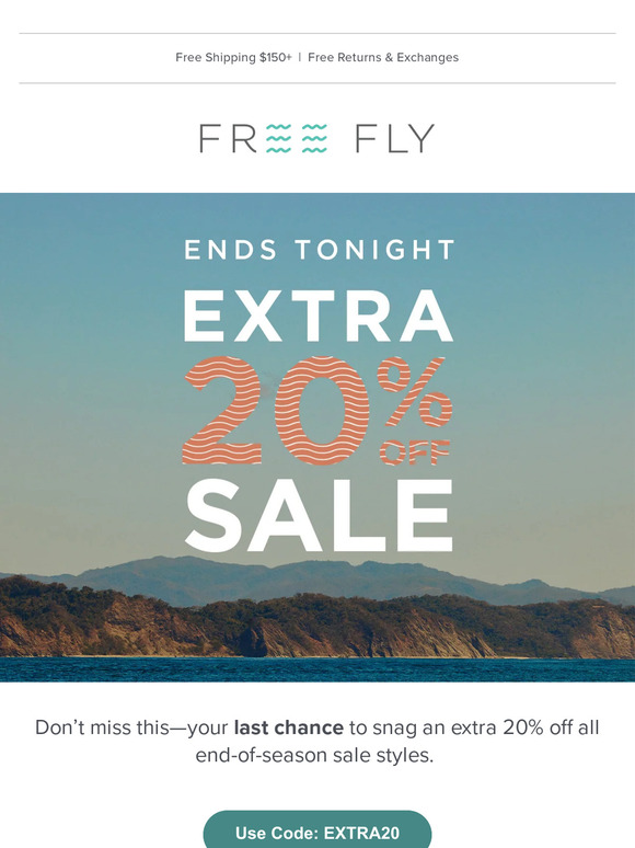 Ends Tonight  |  End-of-Season Sale
