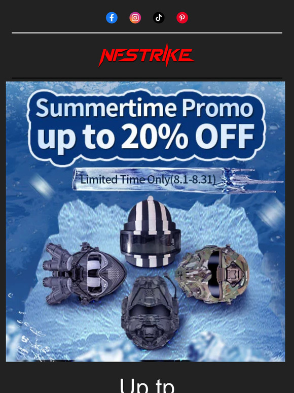 💥The Summertime 20% discount campaign