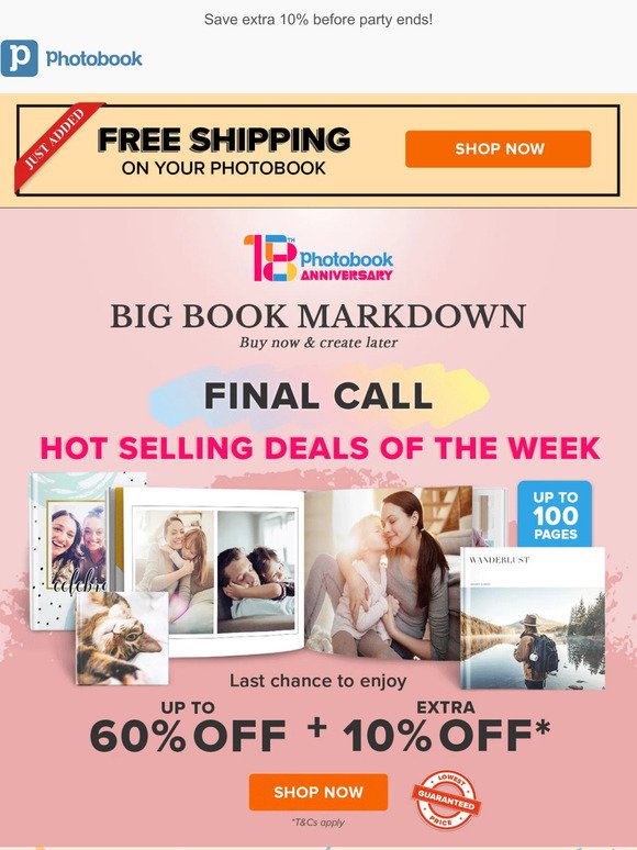 Last Call: Big Book Markdown  🤑
