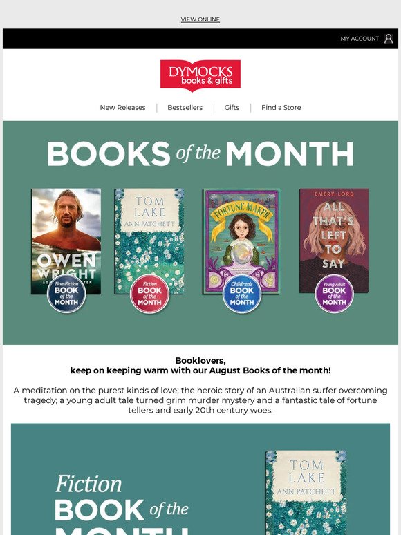 Our August Books of the Month are here!