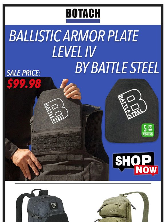 Battle Steel Level III Lightweight Ballistic Shields w/Viewport