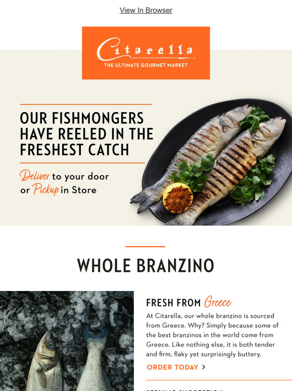 Get Your Whole Branzino Delivered Overnight!