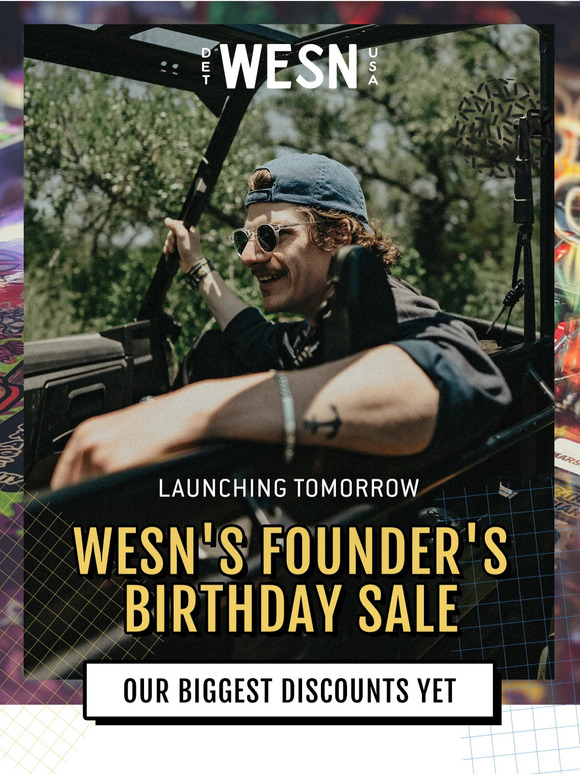 LAUNCHING TOMORROW: THE FOUNDER'S BIRTHDAY SALE