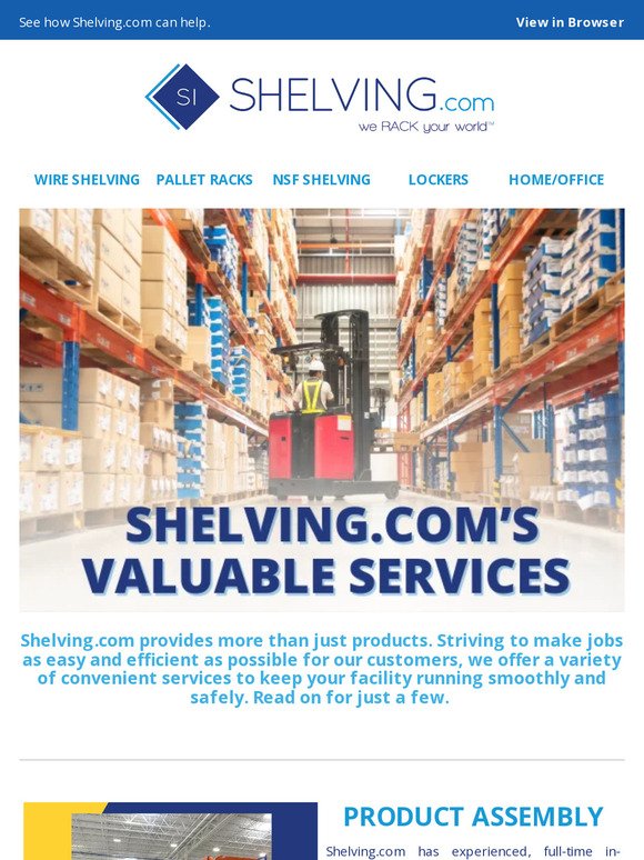 Achieve Efficiency with Shelving.com's Services