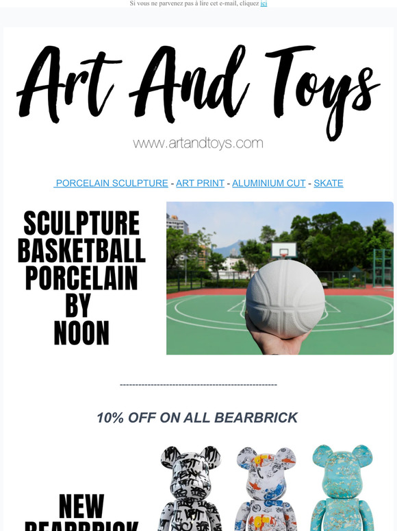 10% OFF on all  Bearbrick by Van Gogh , Wharol, Krink, Delacroix ...