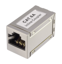 Renkforce RJ45 sieťový adaptér CAT 6A [1x RJ45 zásvuka - 1x RJ45 zásvuka]  biela