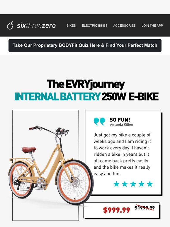 This Best-Selling E-Bike: Internal Battery