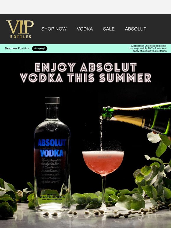 Celebrate Summer with Absolut Vodka! 🌴