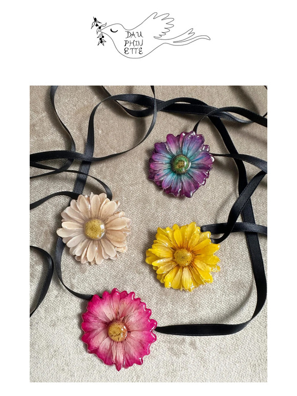 NEW ARRIVALS | Orchid and Daisy Ribbon Chokers