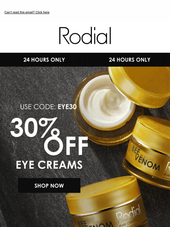 Pamper Yourself on National Relaxation Day with 30% Off Soothing Eye Creams!