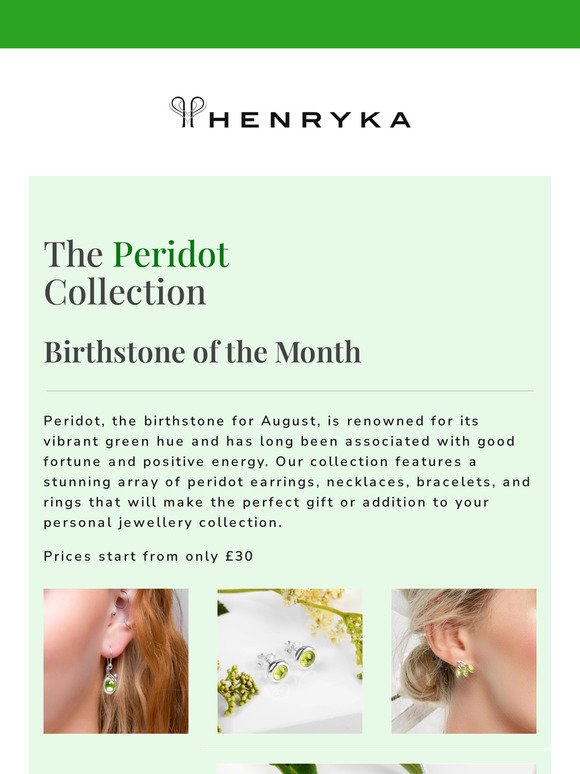 Birthstone of the Month: Peridot 💚