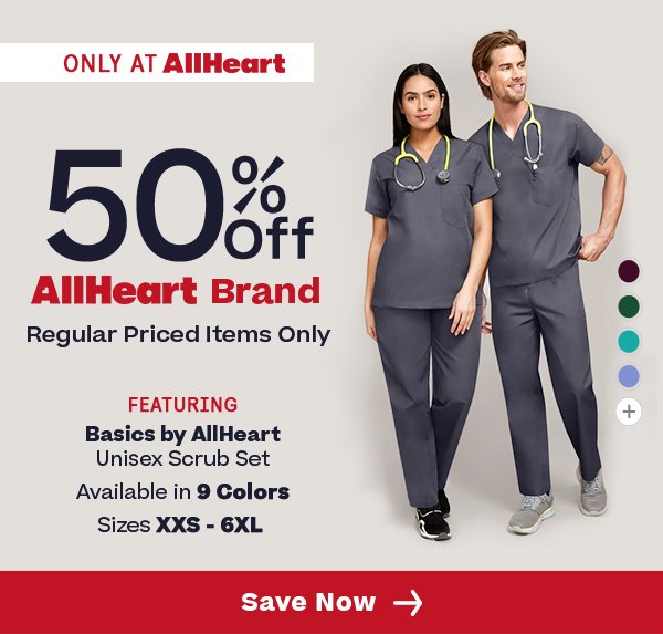 Only at AllHeart | 50% Off AllHeart Brand | Regular Priced Items Only | Save Now
